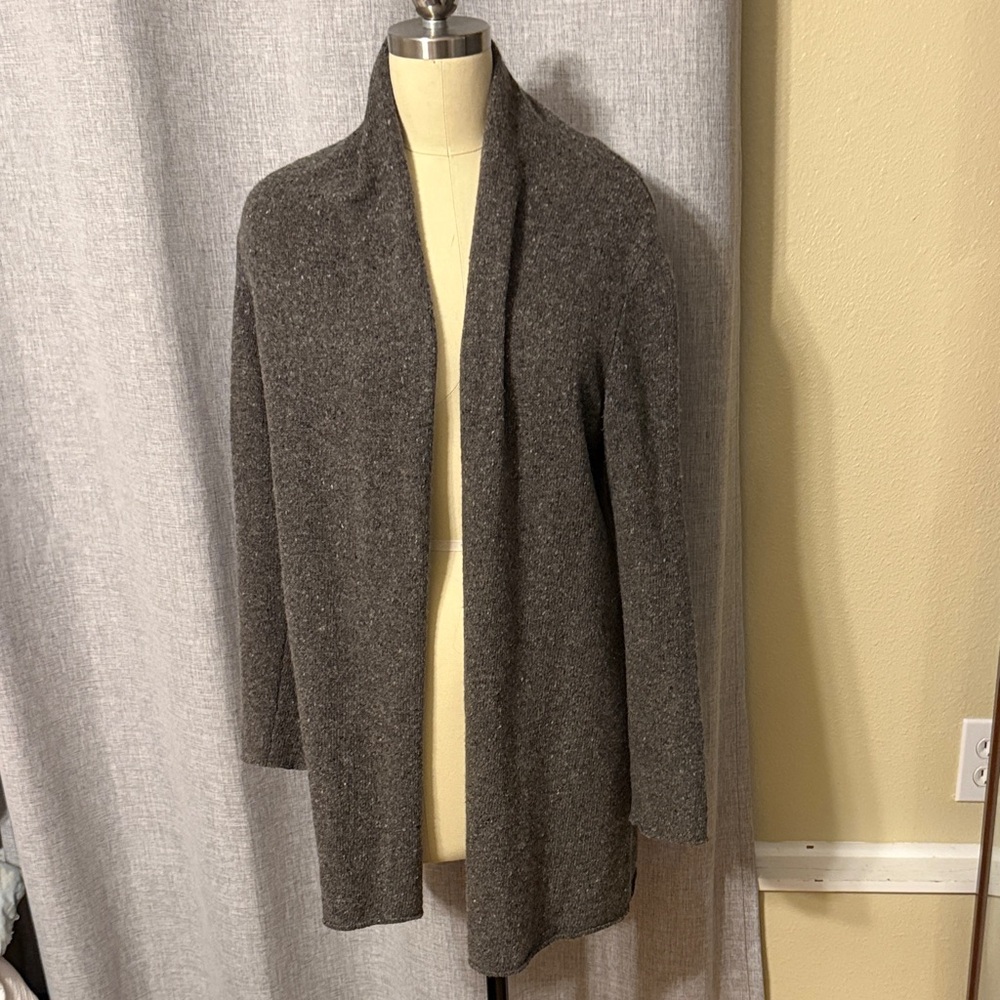 J. Jill Charcoal Knit Cardigan